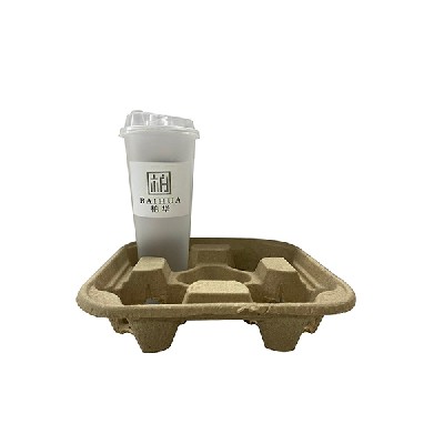 Four cups of drink wrapping paper holder